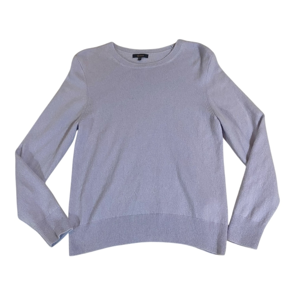 Quince Lavender Crewneck Sweater